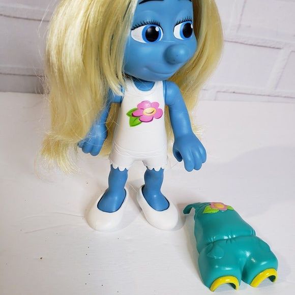 2013 Peyo Blue Smurfette Fashion Doll 6" with Removable Clothes and Shoes RARE - Picture 5 of 8